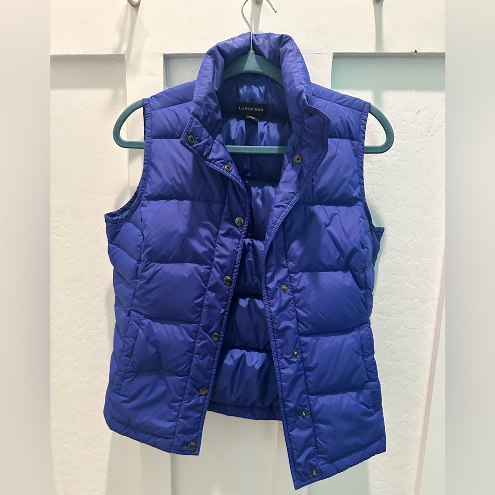 Women’s Lands' End Vibrant Blue‎ Quilted Vest